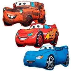 Almofadas Infantil Carros Relâmpago McQueen Mate e Sally Decoração Quarto Menino 48x40cm