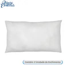 kit com 2 enchimento de silicone 50cm x 30cm para almofada baguete Recheio Fofinho Antialérgico Macio