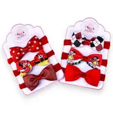 Kit 6 laços de bebê Lacinhos de Bebê laços de cabelo infantil Faixinha Tiarinha Rn Baby Red
