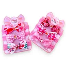 Kit 6 laços de bebê Pink Baby Lacinhos de Bebê Faixinha Tiarinha Rn Cetim laços de cabelo infantil