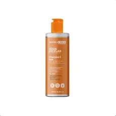 Água Micelar Clareadora com Vitamina C 250ml  Limpa Tonifica Demaquila e Uniformiza a Pele Efeito Refrescante e Ilumina