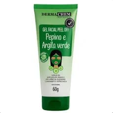 Máscara Facial Gel Peel Off Argila Verde 60G - Dermachem Cuidados com a Pele