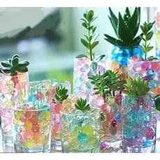 4000/2000/20000 Bolinhas de Gel Coloridas e Transparente Decorativo