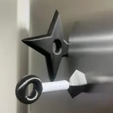 Imãs de Geladeira Shuriken/Kunai Naruto (Fixação Forte e Resistente)