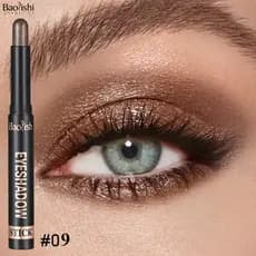 Esfumaçado Marrom Escuro Sombra Lápis Vara À Prova Dwaterproof Água Perolado Colorido Metálico Glitter De Olho Iluminado