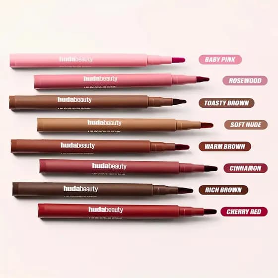 Lápis Delineador Labial Marrom De Veludo , Nude , Fosco , À Prova D'água , Copo Antiaderente , Cereja , Vermelho , Canet
