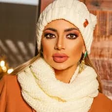 Conjunto Gorro Touca + Gola Cachecol Infinito Tricot Lã  Macio Tendência Inverno Moda 2023
