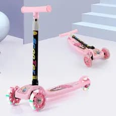 Patinete Infantil 3 Rodas De Led Dobrável Scooter Crianças--1715