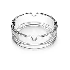 Cinzeiro Vidro Transparente Redondo Resistente Decorativo Mesa Bar Casa Escritório Lavável Premium