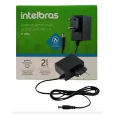 Fonte de Alimentação Intelbras 12V 1A EF1201L Para Câmeras e Roteadores