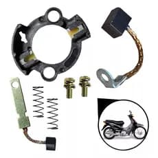 Suporte Escovas Carvão Arranque Honda Biz 100 1998 até 2005