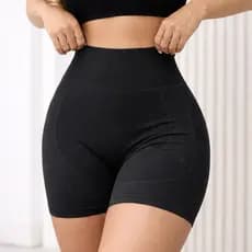 Short Academia Feminina Empina Bumbum Esportivo Cintura Alta  -ZERO TRANSPARÊNCIA