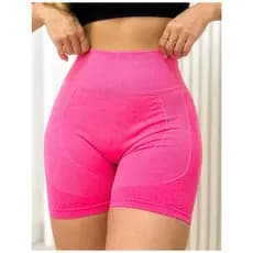 Shorts Academia/Yoga Feminino Cintura Alta Academia Empina Bumbum Sem Costura ENVIO IMEDIATO