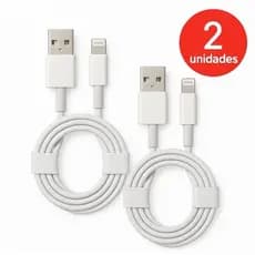 Kit 2 Cabos Lightning Iphone IOS Original 1 Metro Carregamento Rápido 5 ao 14