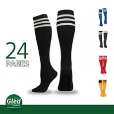 Kit 24 Pares Meião Futebol Profissional Listrado Adulto Alta Qualidade