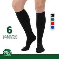 Kit 6 Meião Futebol Profissional Preto Ótimo para Futebol Futsal Esportes em Geral