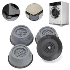 Kit 4 Pés Suporte para Maquina de Lavar Mesa Sofá Redução de Ruído e Estabilizador Anti-Vibração