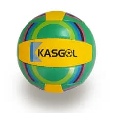 Bola de Vôlei Tamanho padrão Nº5 Kasgol - Verde e Amarelo