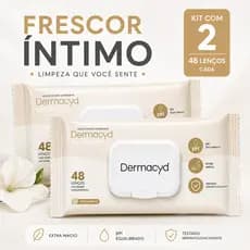 Kit 2x Lenço Íntimo Umedecido Dermacyd Neutralize | 96 Unidades | Uso Diário