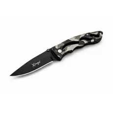 Canivete Tático Camuflado Dobrável Aço Inox Xingu XV2929 Resistente Camping Pesca