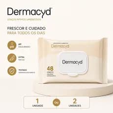 Lenços Íntimos Dermacyd 48un 96un Higiene Feminina pH Equilibrado Uso Diário