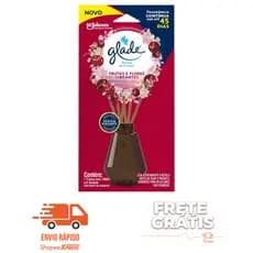Glade Aromatizador de Ambiente, Difusor Aroma Frutas e Flores Vibrantes, 100ml e 6 Varetas