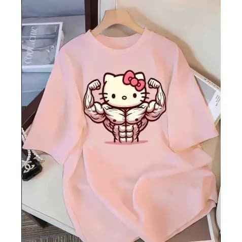 Camisa Camiseta Feminina Academia Treino Hello Kitty Musculosa