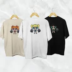 Kit 3 Camisetas Feminina Academia  Meninas Poderosas Plus