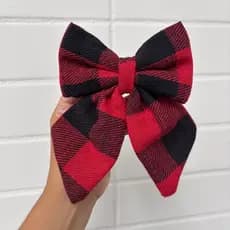 Laço De Cabelo Presilha Adulto Infantil Chique Xadrez Cr10
