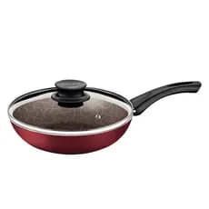 Frigideira Tramontina Funda Com Tampa Paris Vermelha 26 cm 2,9 L