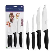 Conjunto De Facas Tramontina Plenus Em Aço Inox 4Pçs  Preto
