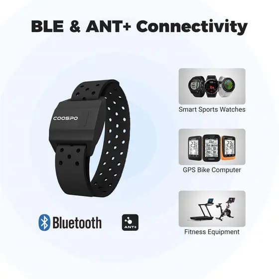 CooSpo HW706 Monitor De Frequência Cardíaca Braçadeira Óptica Sensor De Batimentos Ao Ar Livre Bluetooth 4.0 ANT +
