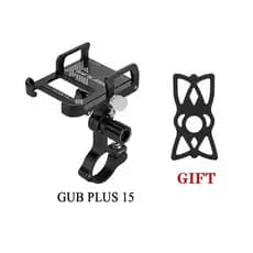 Gub Plus 15 Suporte De Alumínio Para Bicicleta Com Giratório De 3,5-6,5 Polegadas