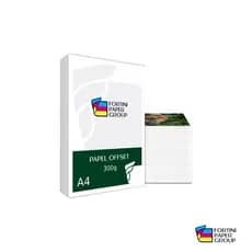 100 folhas Papel Offset 300g A4 Branco Altissima Qualidade - Papel Cartão Fosco - Jato e Laser