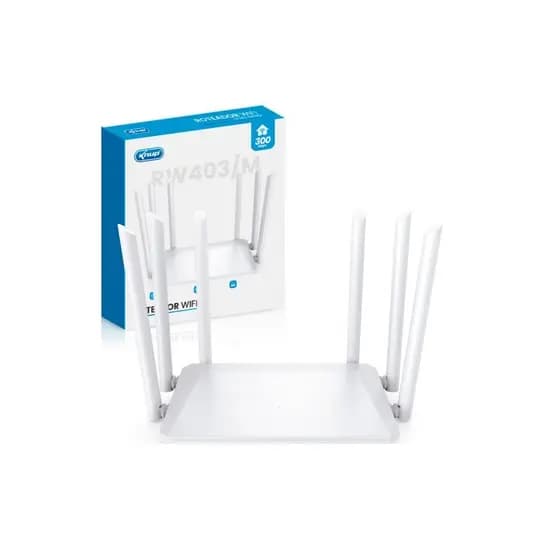 ROTEADOR WIFI 2.4GHZ COM 6 ANTENAS (KP-RW403/M) KNUP