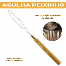 Agulha Peixinho Para Aplicação Microlink em Mega Hair