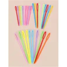 Conjunto de  peças de agulha de PLASTICO PARA tranças de cabelo cor aleatória