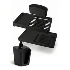 Kit Porta Detergente+ Escorredor de Louças Compacto Cozinha