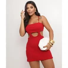 Vestido Macaquinho Short  Costas Nuas Amarração Festa Natal Ano Novo Reveillon