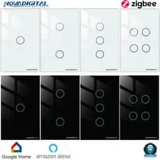 Interruptor Zigbee Nova Digital Botão Touch Bivolt Para Configurar é Necessário Hub Smartlife Alexa