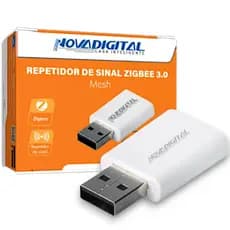 Repetidor De Sinal Extensor Amplificador Rede Zigbee 3.0 Usb Nova Digital Automação Tuya Smartlife