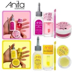 Kit Tratamento de Unhas Anita Espátula Plástica Dupla + Redutor de Cutículas + Sérum + Cerinha