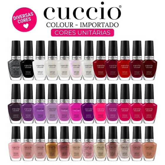 Esmalte Cuccio Colour Importado Diversas Cores Cremosos 15ml Esmalte Atacado