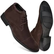 Bota Masculina Social Camurça Confortável Chukka Chelsea Casual Couro Oxford Presente Dia Pais