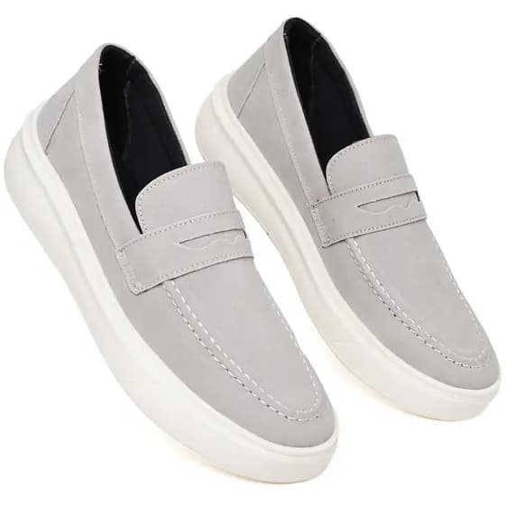 Sapato Mocassim Masculino Loafer Confortável Casual Sola Alta Sapatenis Presente Dia Pais