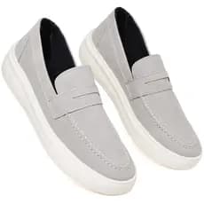 Sapato Mocassim Masculino Loafer Confortável Casual Sola Alta Sapatenis Presente Dia Pais
