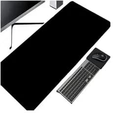 Desk Pad 90cmx30cm Em Couro Sintetico + porta copo