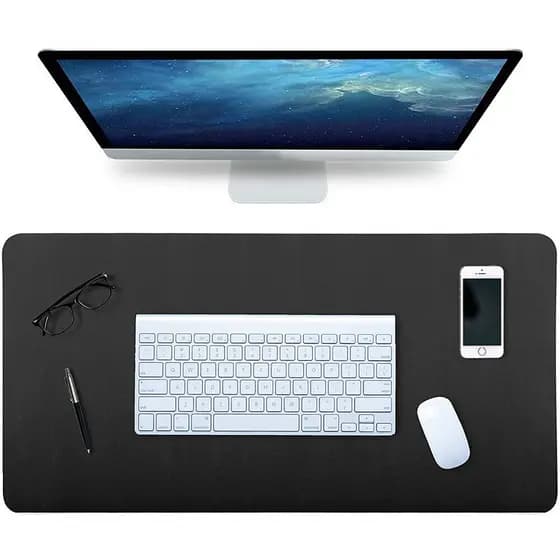 DESKPAD COURO GAMER ESCRITÓRIO MESA DECORAÇÃO 180X30