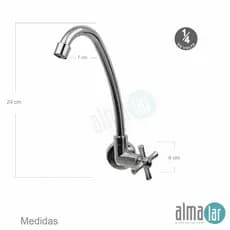 TORNEIRA BICA MOVEL ABS 167 C-31 CROMADA- Estilo e Qualidade em sua Bancada