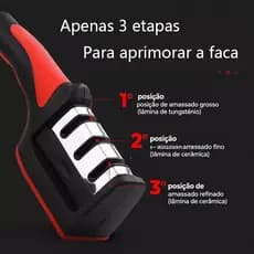 Kit 3 Amolador De Facas Profissional Promoção Amolador Afiador De Facas Em Aço Inox Afiadores Q9